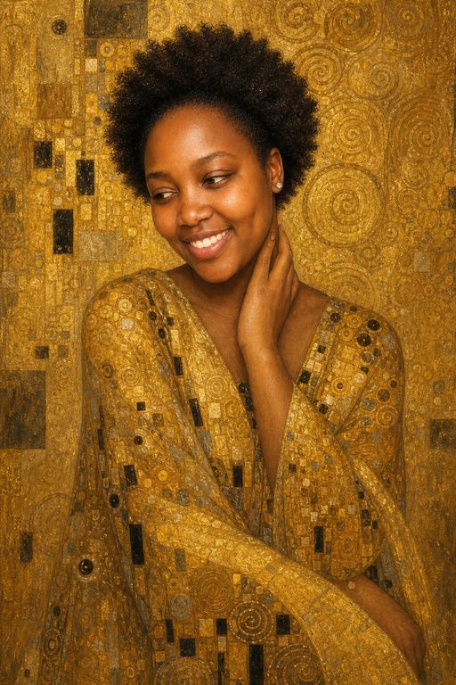 Gold leaf portrait