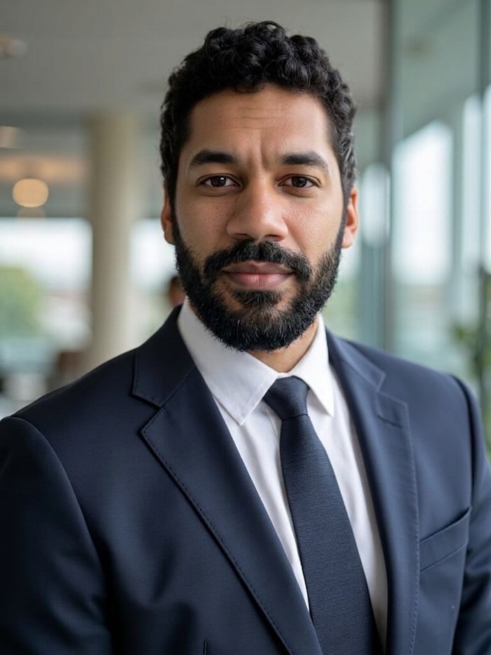 full beard rendered on the portrait