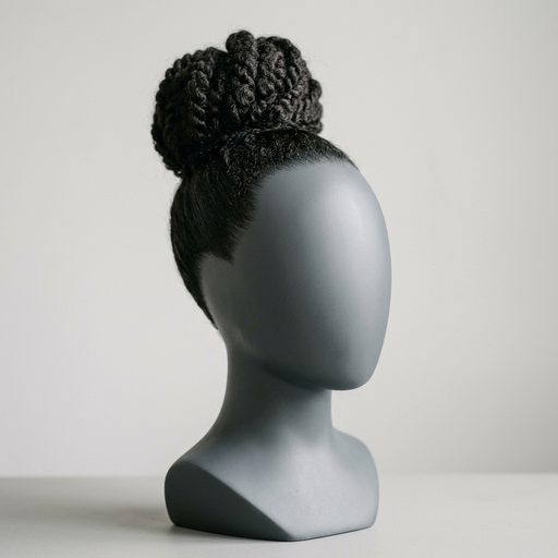 high bun style