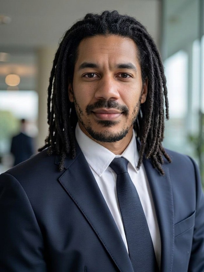 Locs rendered on the portrait